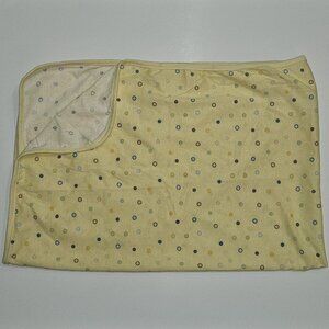 Baby Essentials Yellow Polka Dot Baby Blanket 100% Cotton Blue Orange Green
